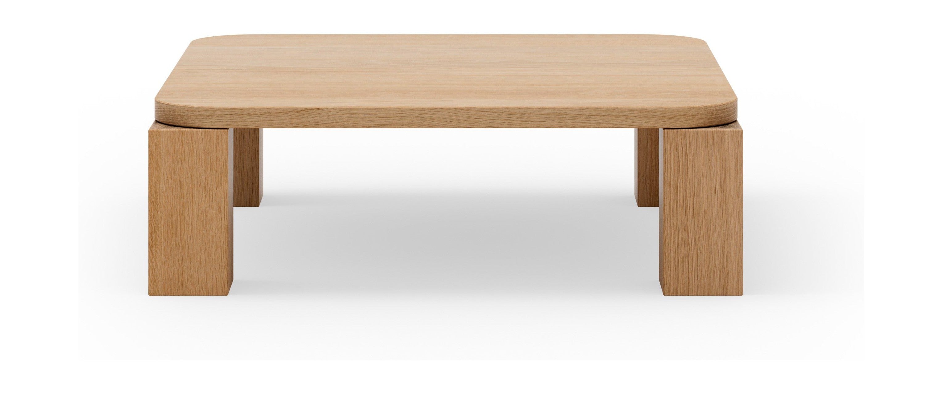 新作品Atlas咖啡桌自然橡木，60x60厘米