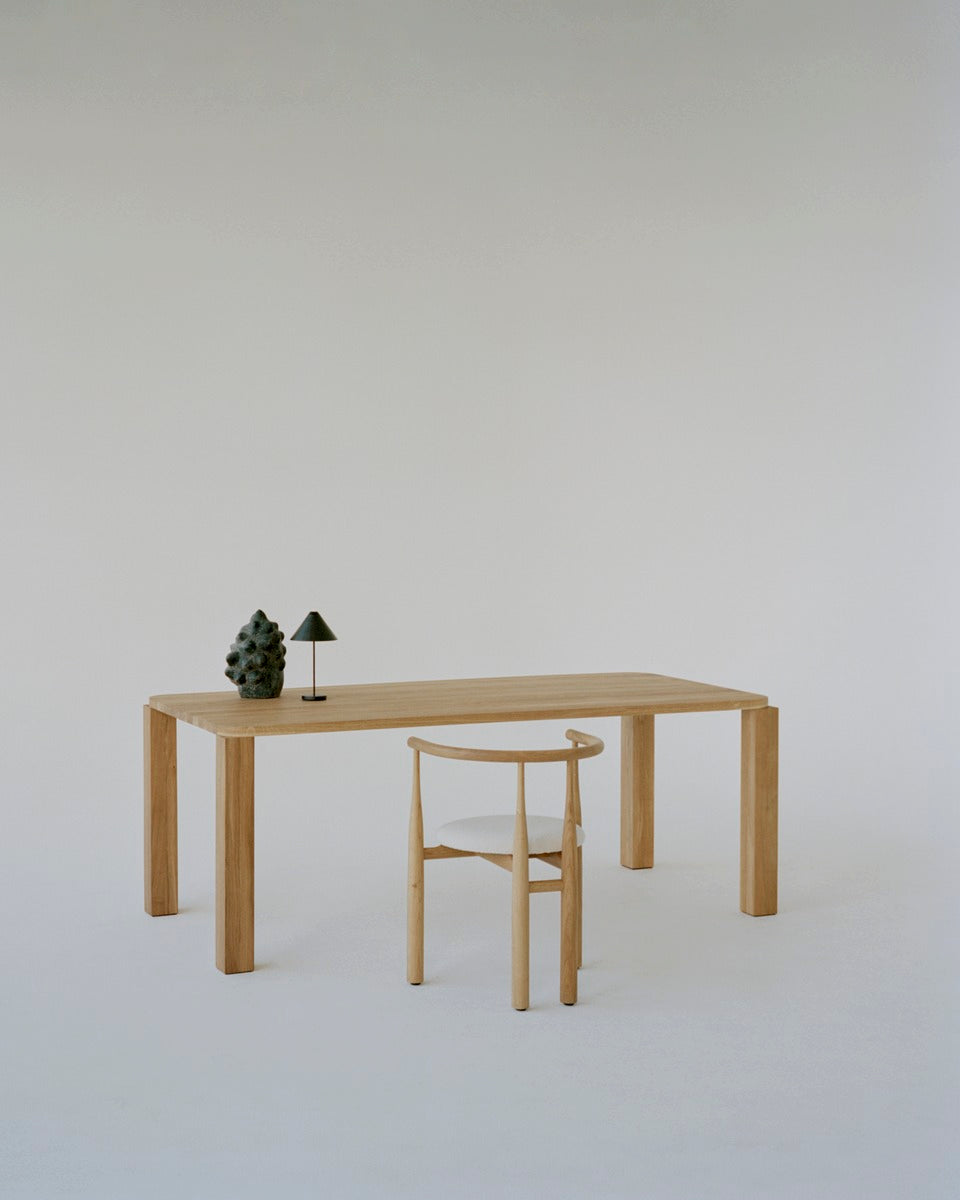 New Works Table à manger Atlas en chêne, 200x95 cm