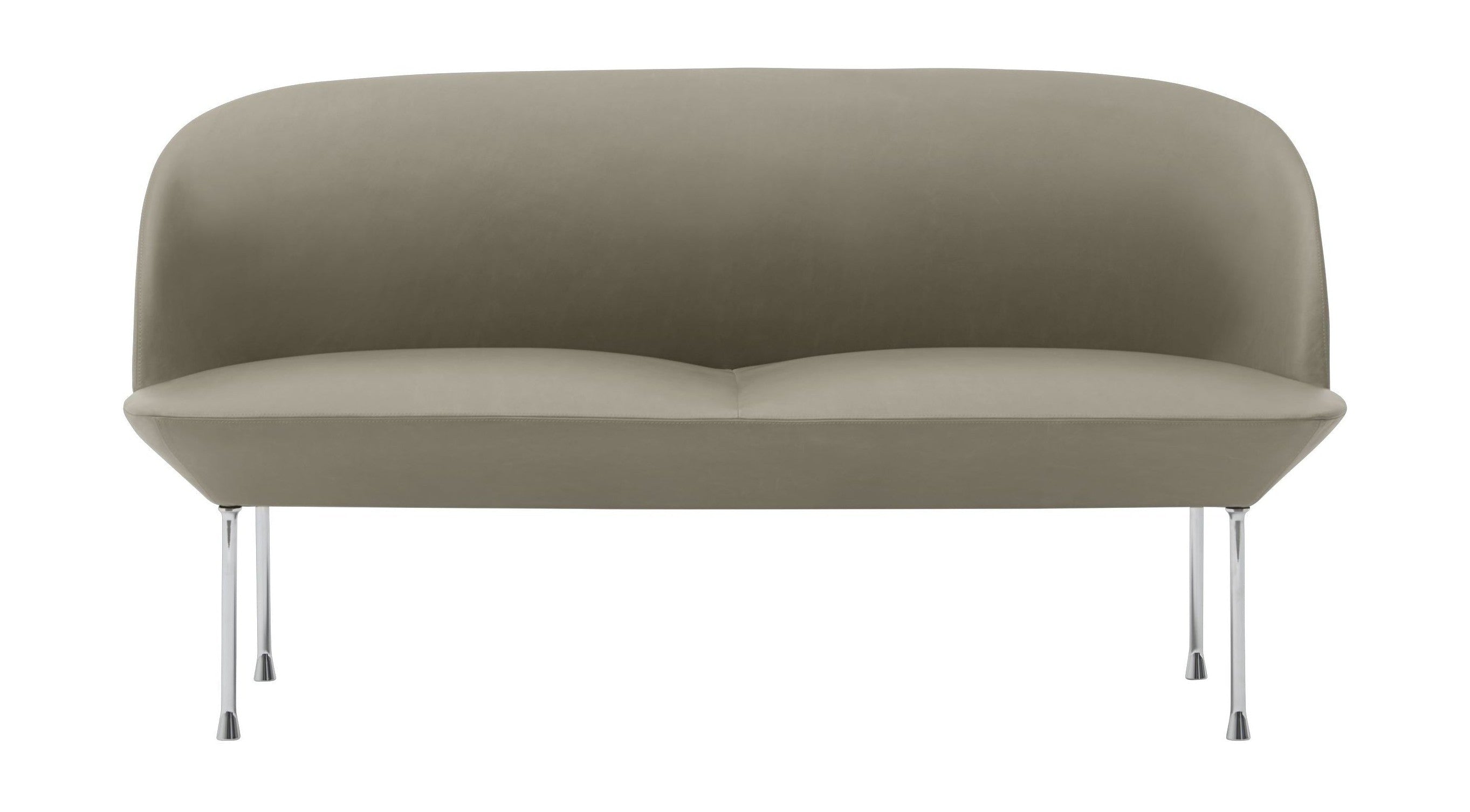 Muuto Oslo -sohva 2 -paikkainen jalostusnahka, kivi