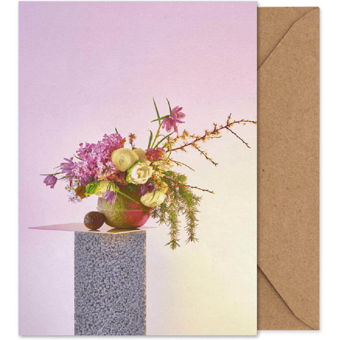 Paper colective Bloom 07 Tarjeta de arte, crema
