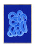  Blauer Pinsel Poster 30x40 Cm
