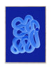  Blauer Pinsel Poster 50x70 Cm