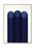 Papiercollectieve blauwe pijpen poster, 50x70 cm