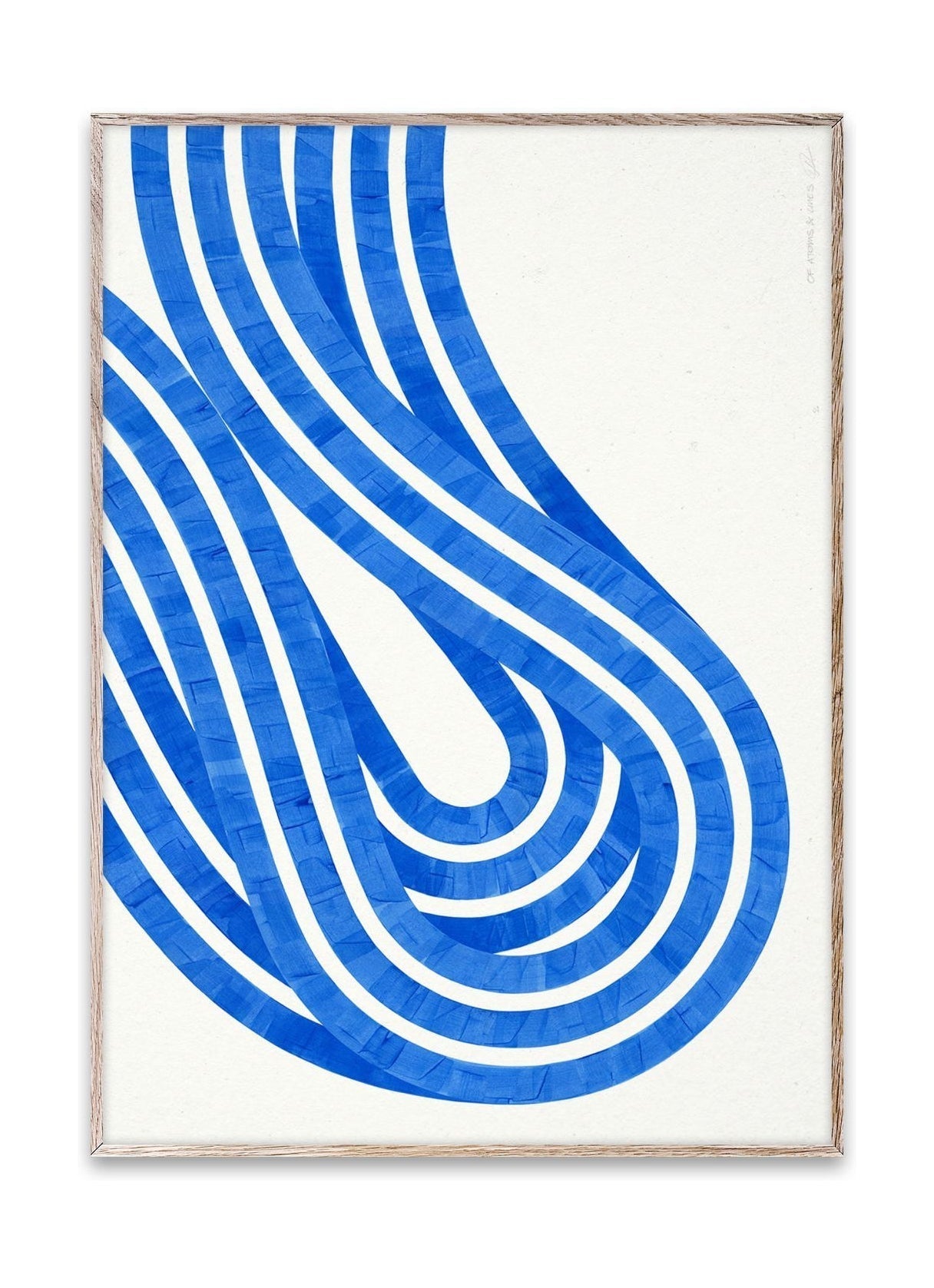 Poster Blue 02 Blue 02 di carta collettiva, 50x70 cm