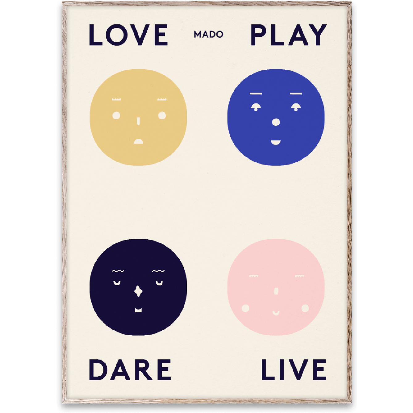 Paper Collective Four Feeling Poster, 50x70 cm