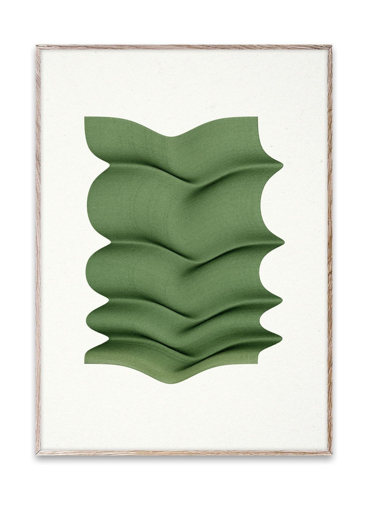 Papier collectieve groene vouwposter, 30x40 cm