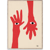 Paper Collective Hamsa Hands -juliste, 30x40 cm