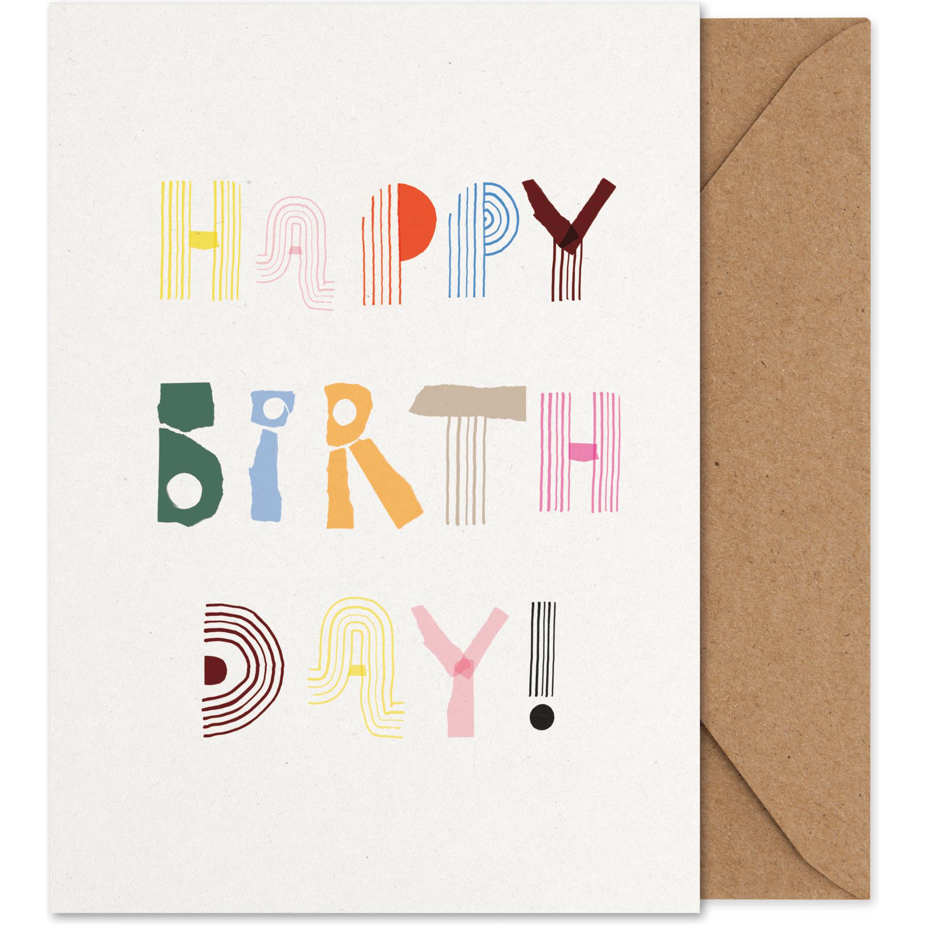 Paper Collective Happy Birthday Kunstkarte