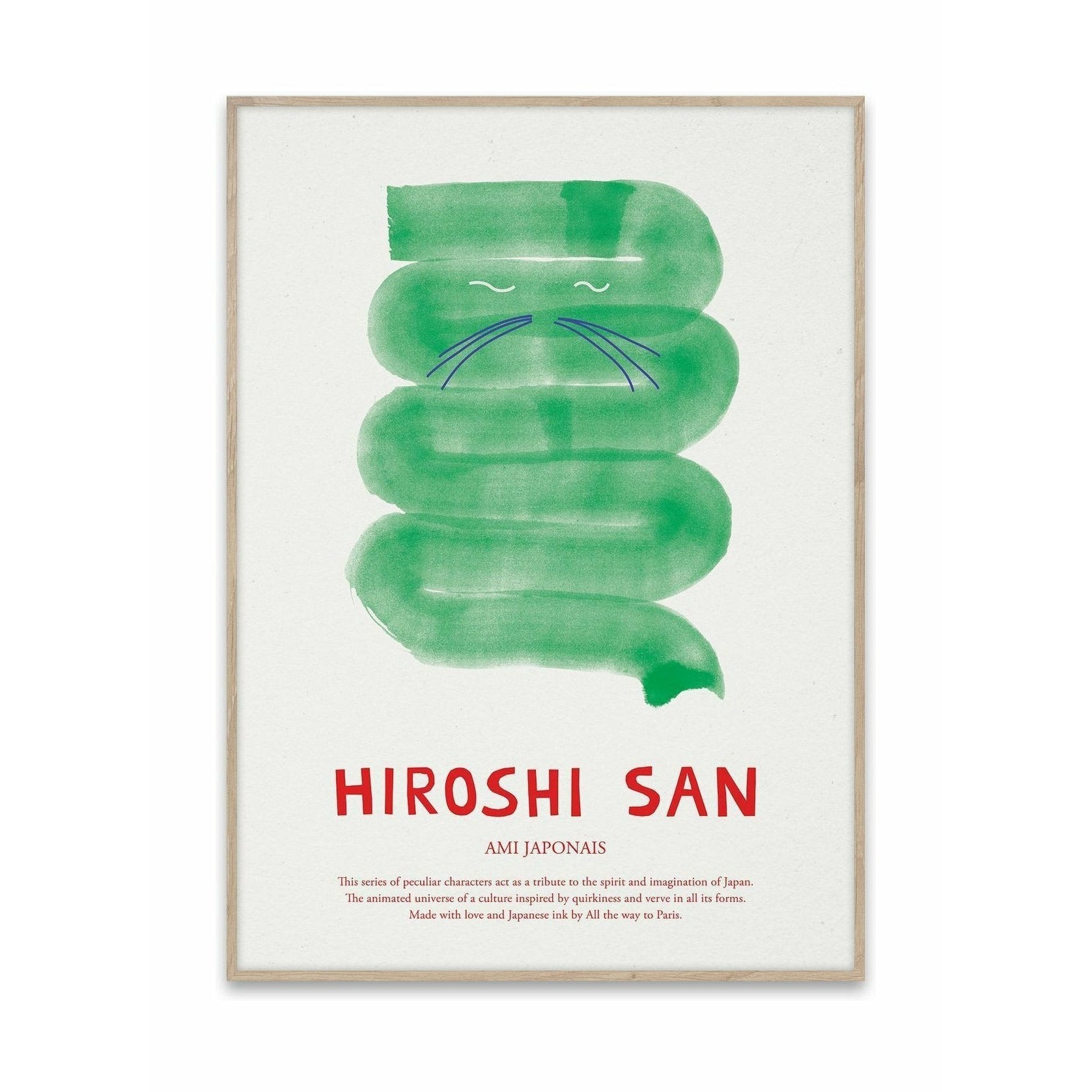 Partido colectivo de papel Hiroshi San, 50x70 cm