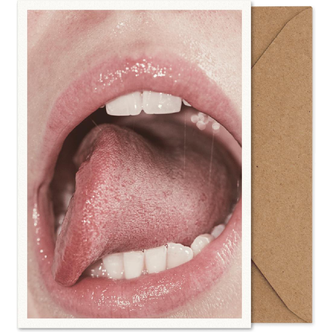 Paper Collective Carte d'art des lèvres