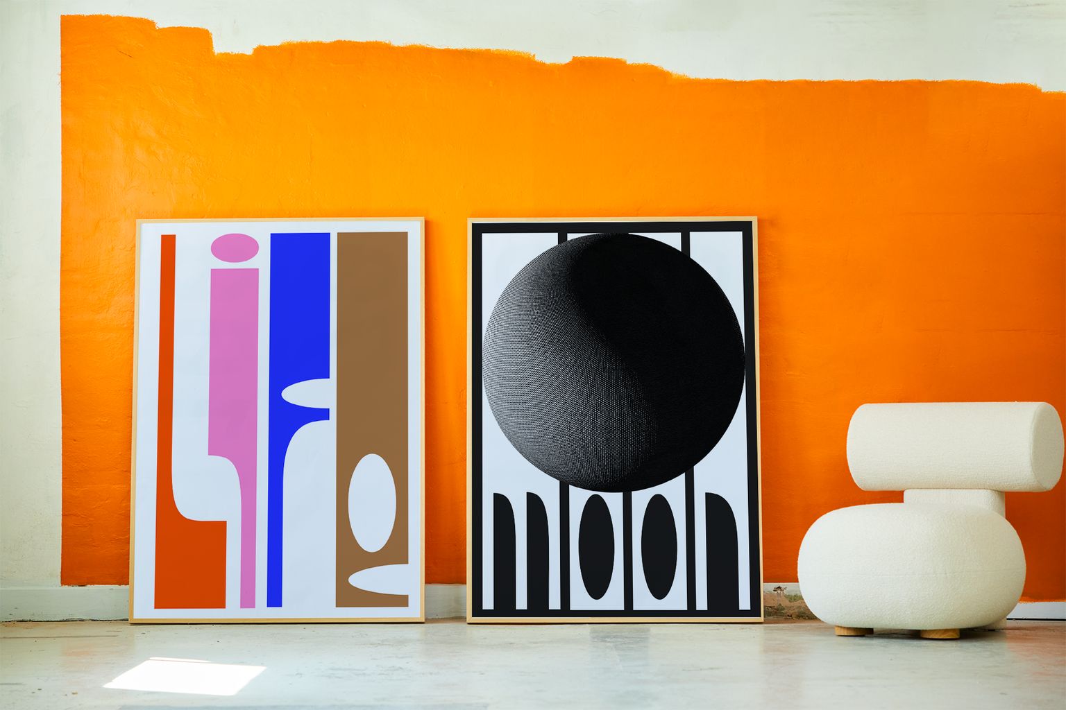 Paper Collective Affiche de la lune, 50x70 cm