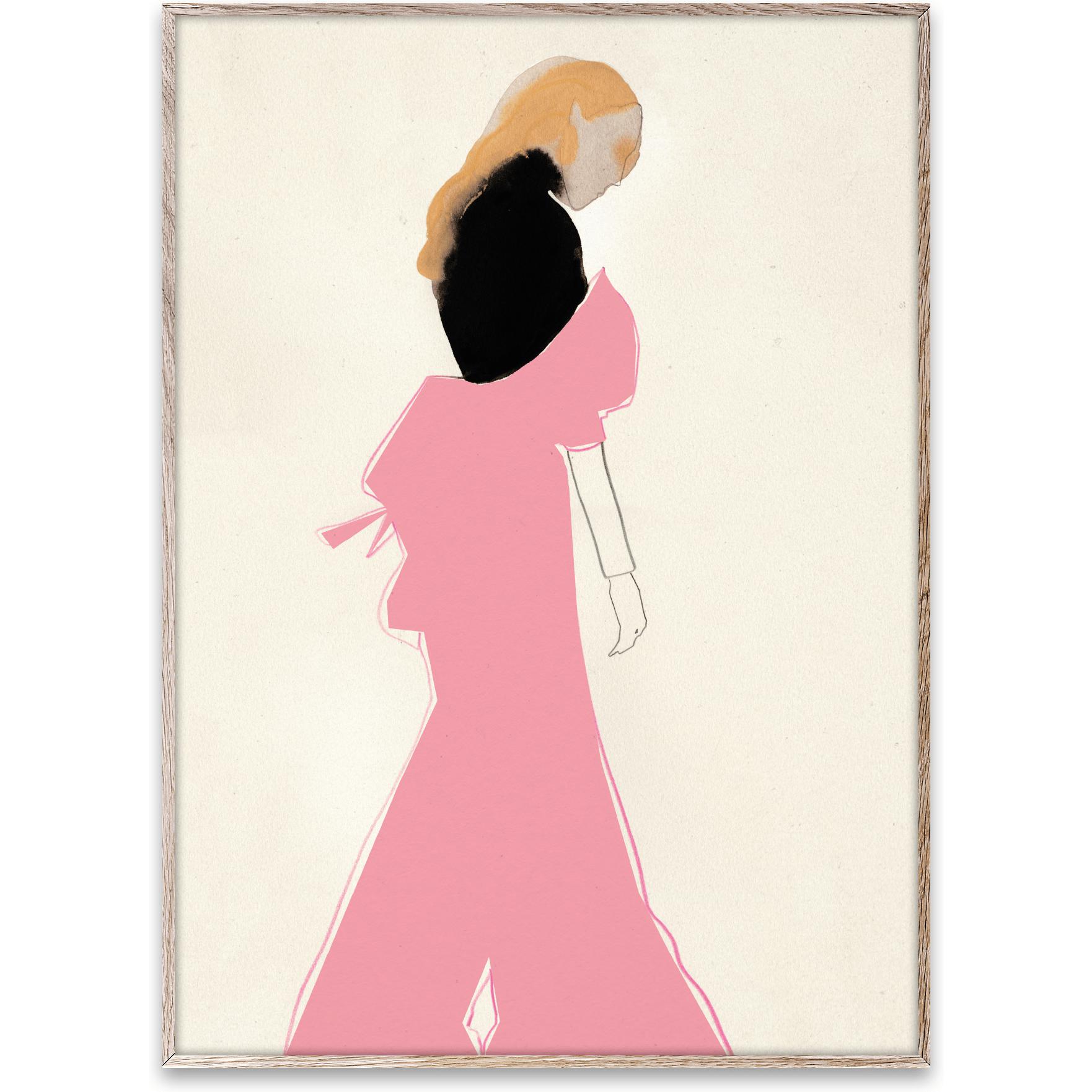 Paper Collective Rosa Kleid Poster, 50x70 Cm