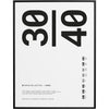 Legno di carta collettiva di carta con vetro acrilico 30x40 cm, nero