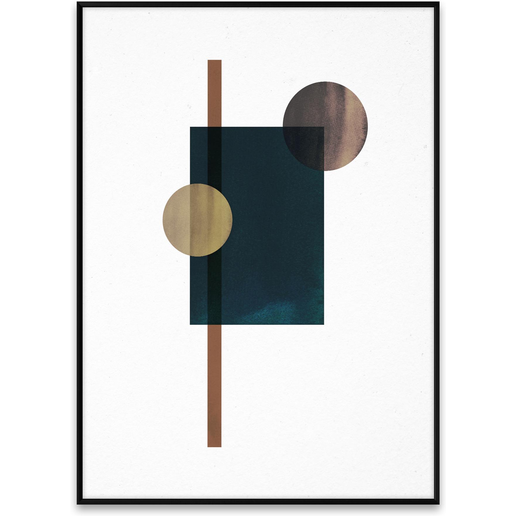 Paper Collective Shapes Of Color 04 Poster, 50x70 Cm