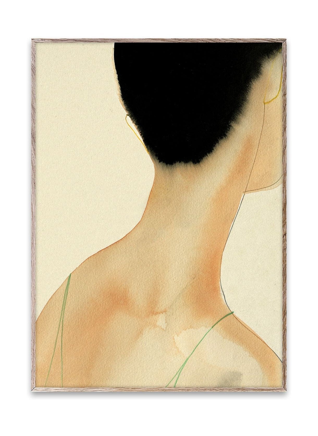Collective de papel El póster de la camisola verde, 30x40 cm