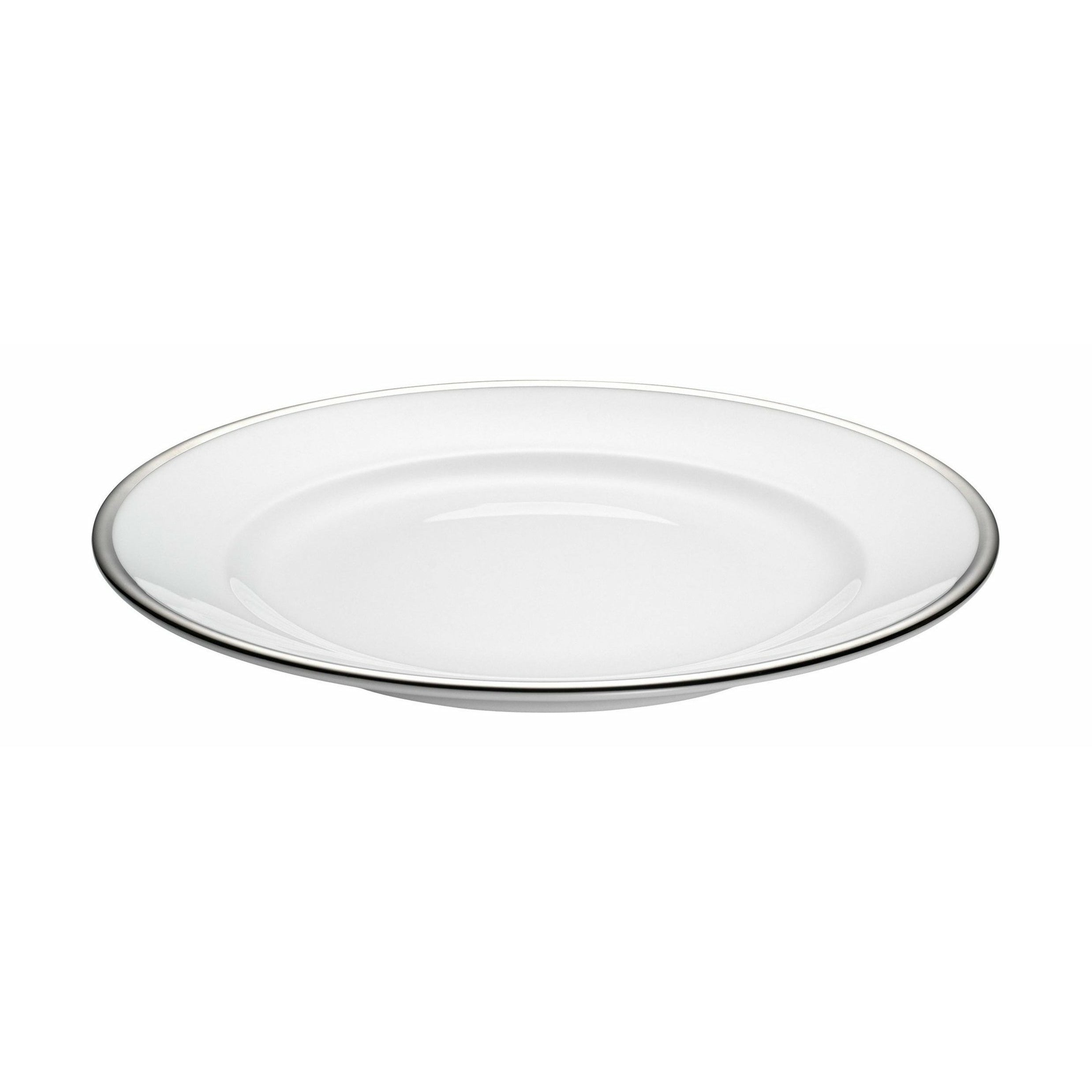 Pillivuyt Bistro Plate ø 21 Cm, White/Silver