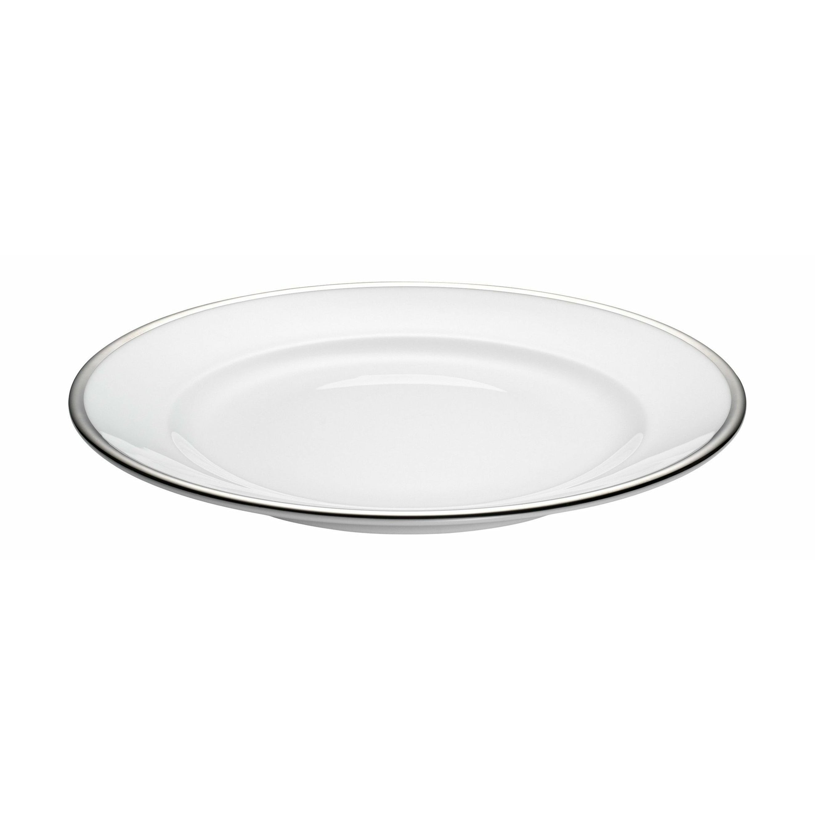 Pillivuyt Bistro Plate ø 24 Cm, White/Silver
