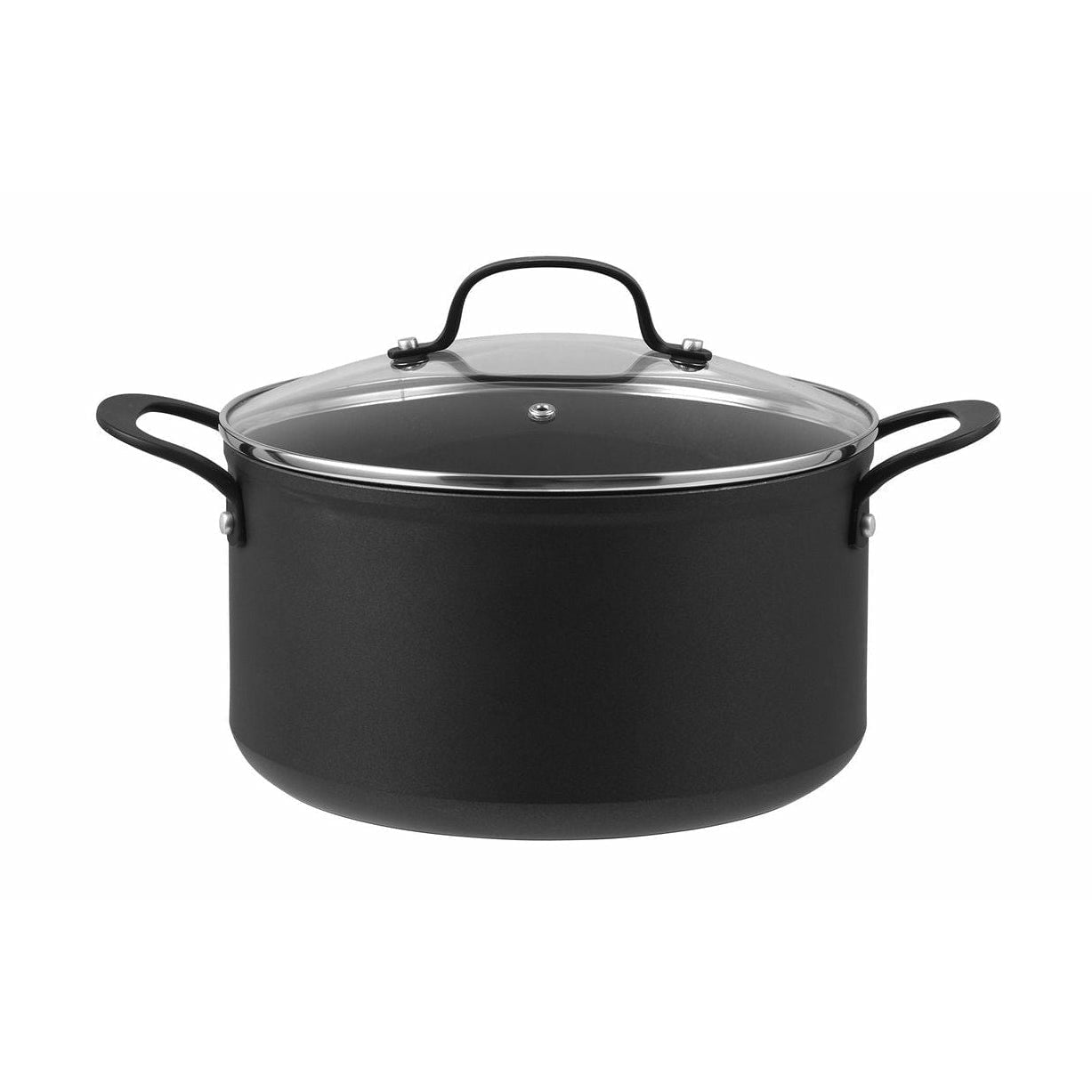 Pillivuyt Gourmet Pot à arc avec couvercle en verre Ø 20 cm, noir