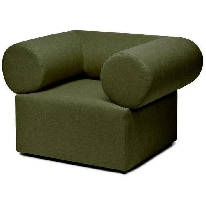 Puik Chester扶手椅，深绿色