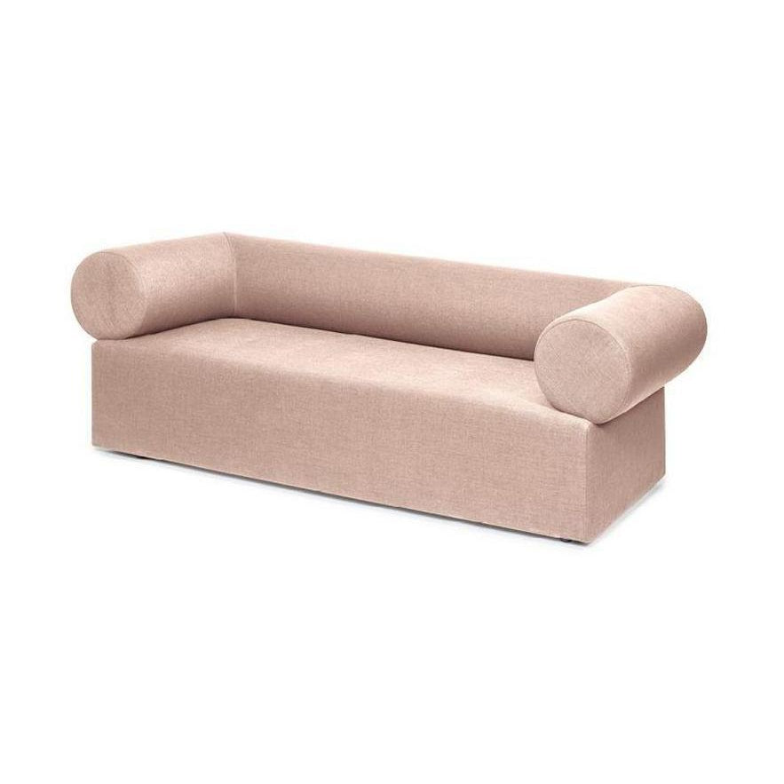 Puik Chester sofa 2,5 seters, lys rosa