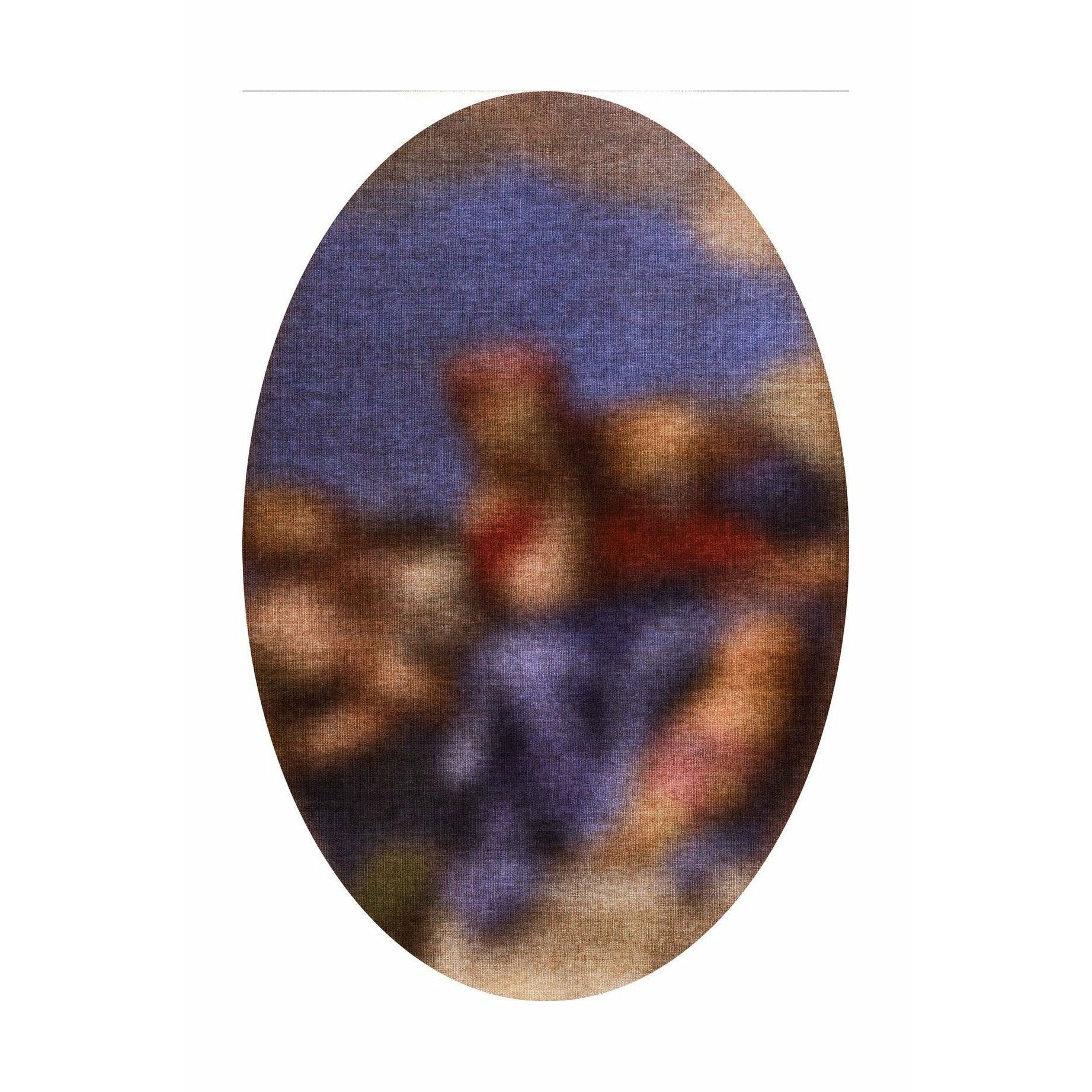 Qeeboo Blur ovaal vloerkleed, 300x200 cm