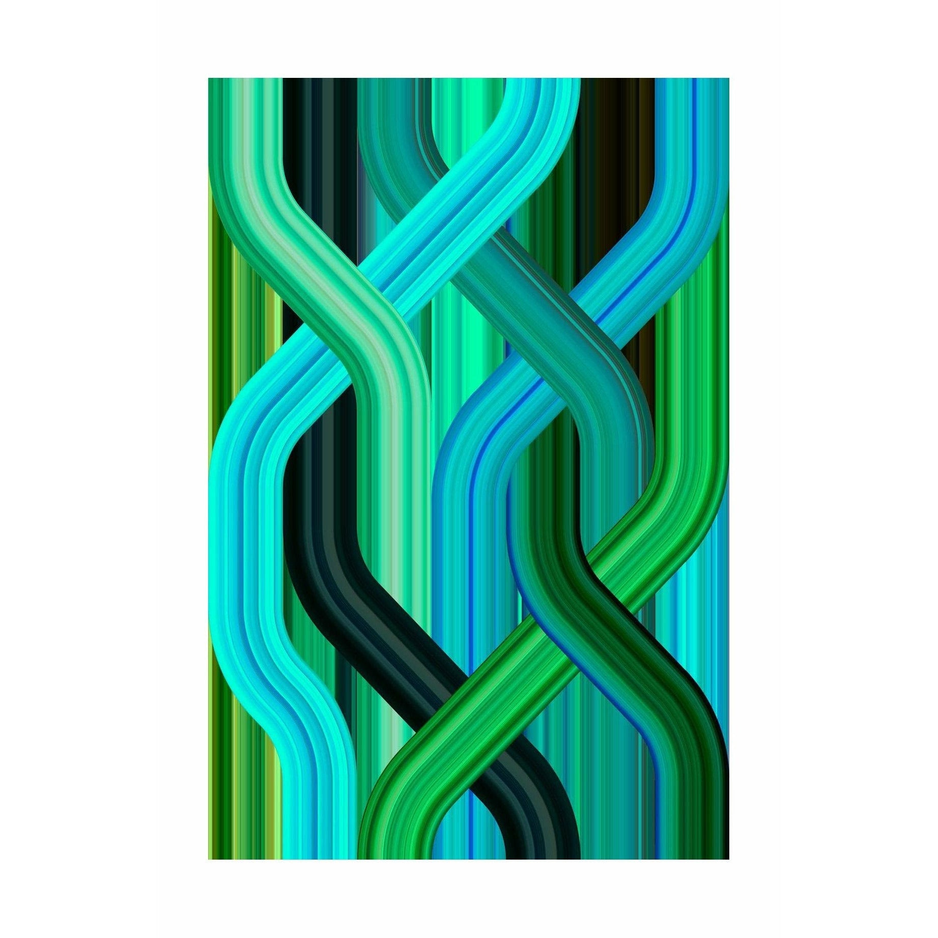 Qeeboo Wave Rug 200x300 cm, grønn