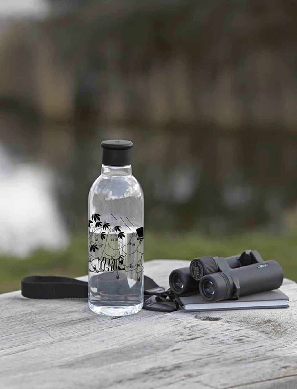 Rig Tig Rig Tig X Moomin Water Bottle II 0,75 L, MOOMIN SVART