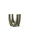 Ro Collection Chandelier Candle Holder With 4 Arms, Olive Green