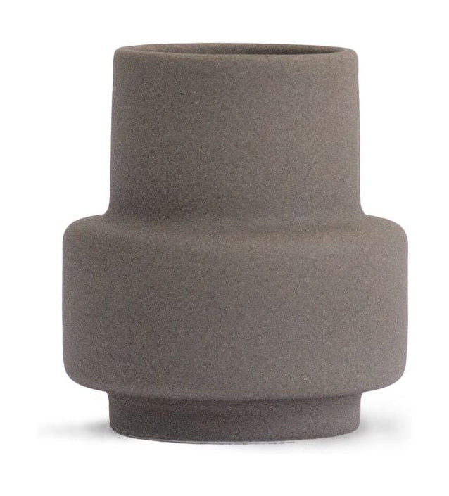 Ro Collection Hurricane Ceramic Vase Small, Dark Stone
