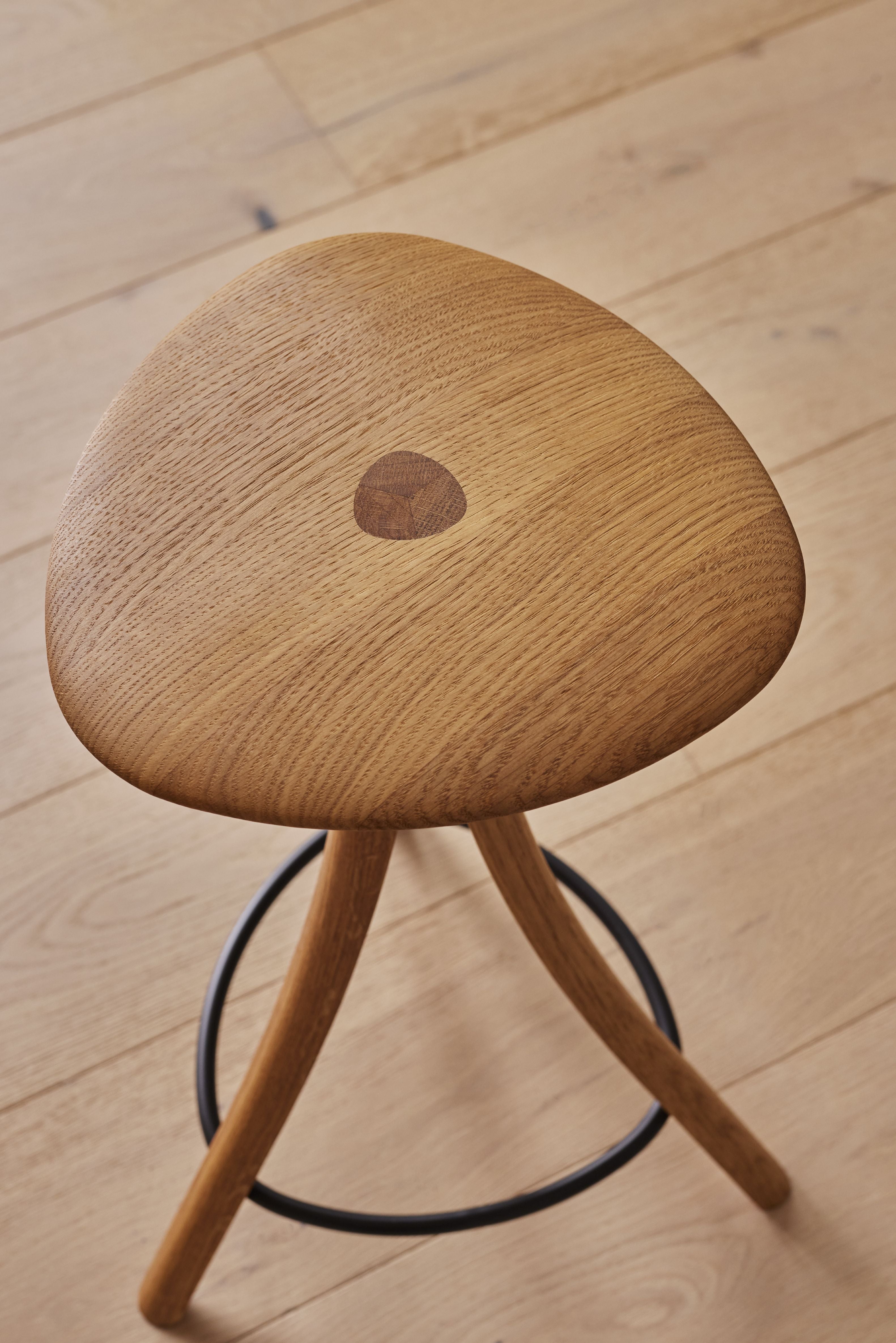 Ro Collection Tabouret Clover, chêne/huile