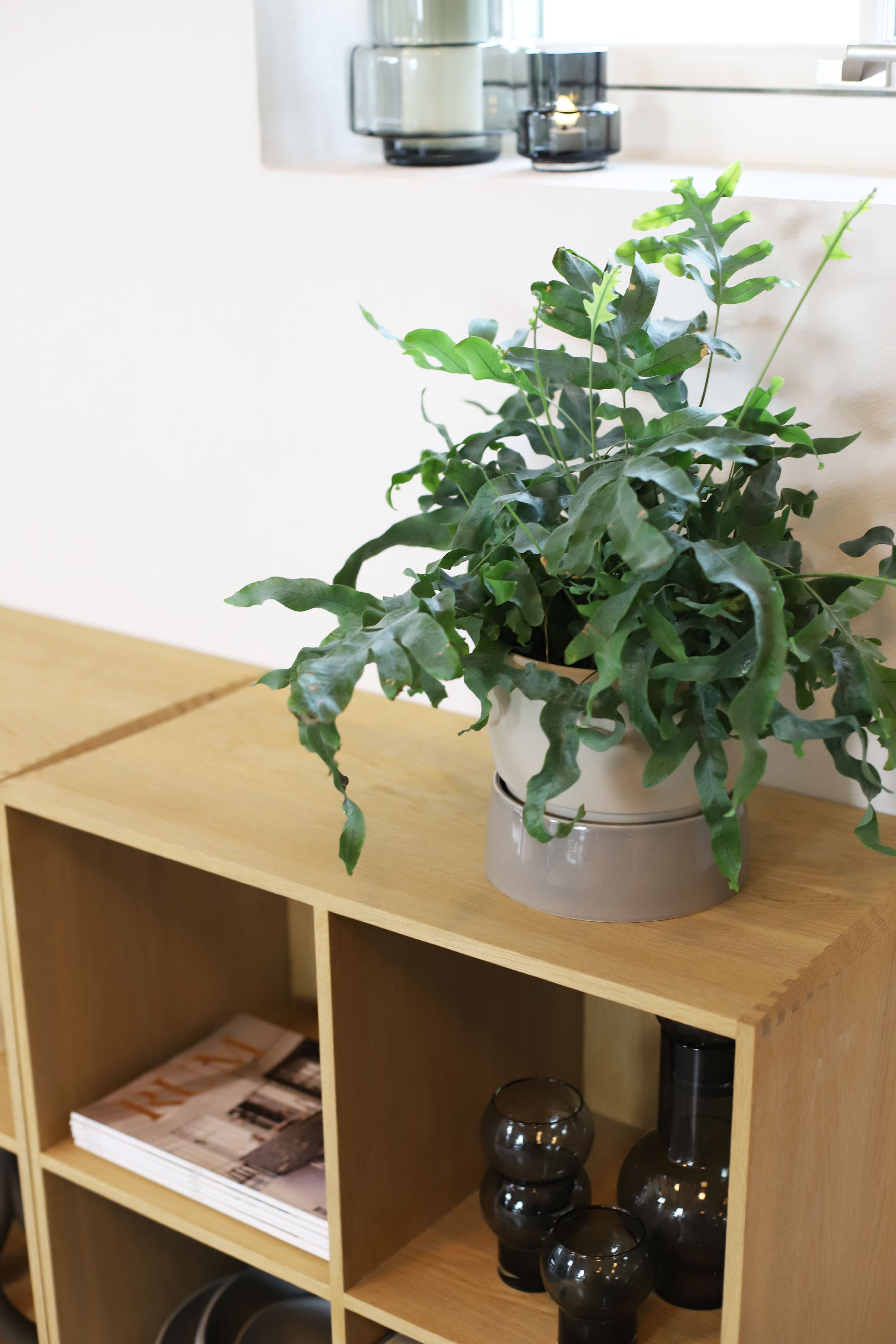 Ro Collection Two Tone Planter, groot, duingrijs