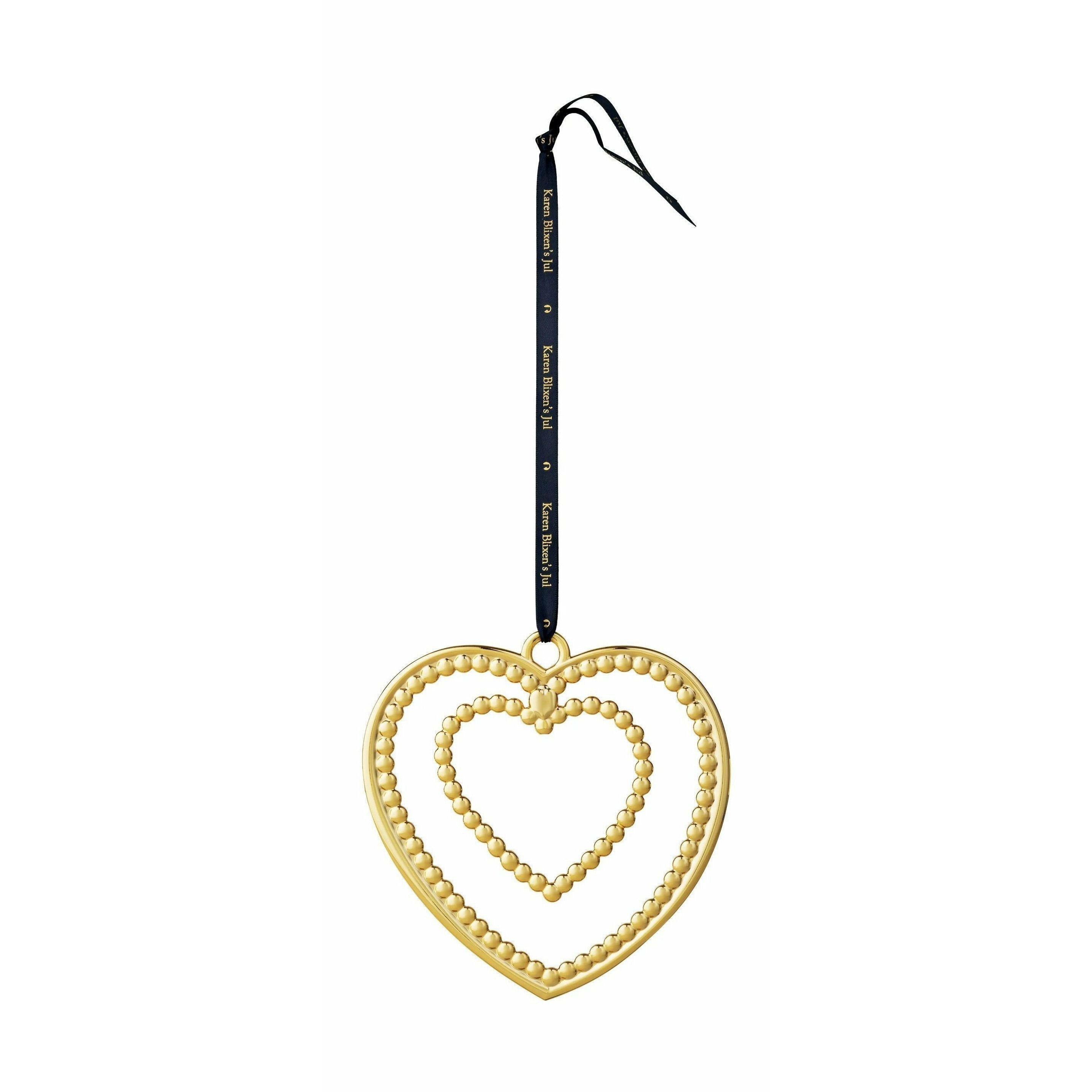 Rosendahl Karen Blixen grand coeur de Noël H 12cm, doré