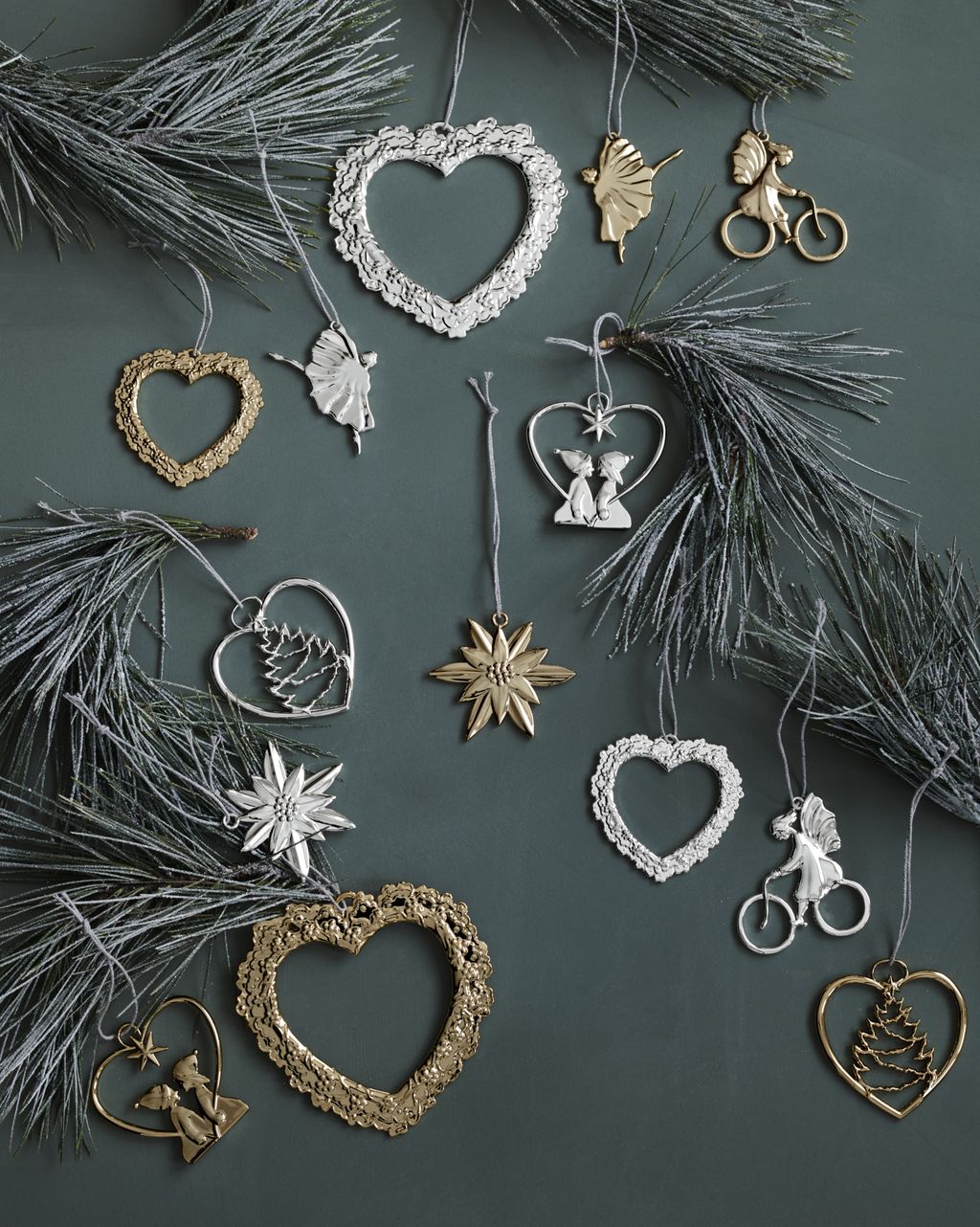 Rosendahl Karen Blixen Heart Tree Christmas H7,5 cm, oro placcato
