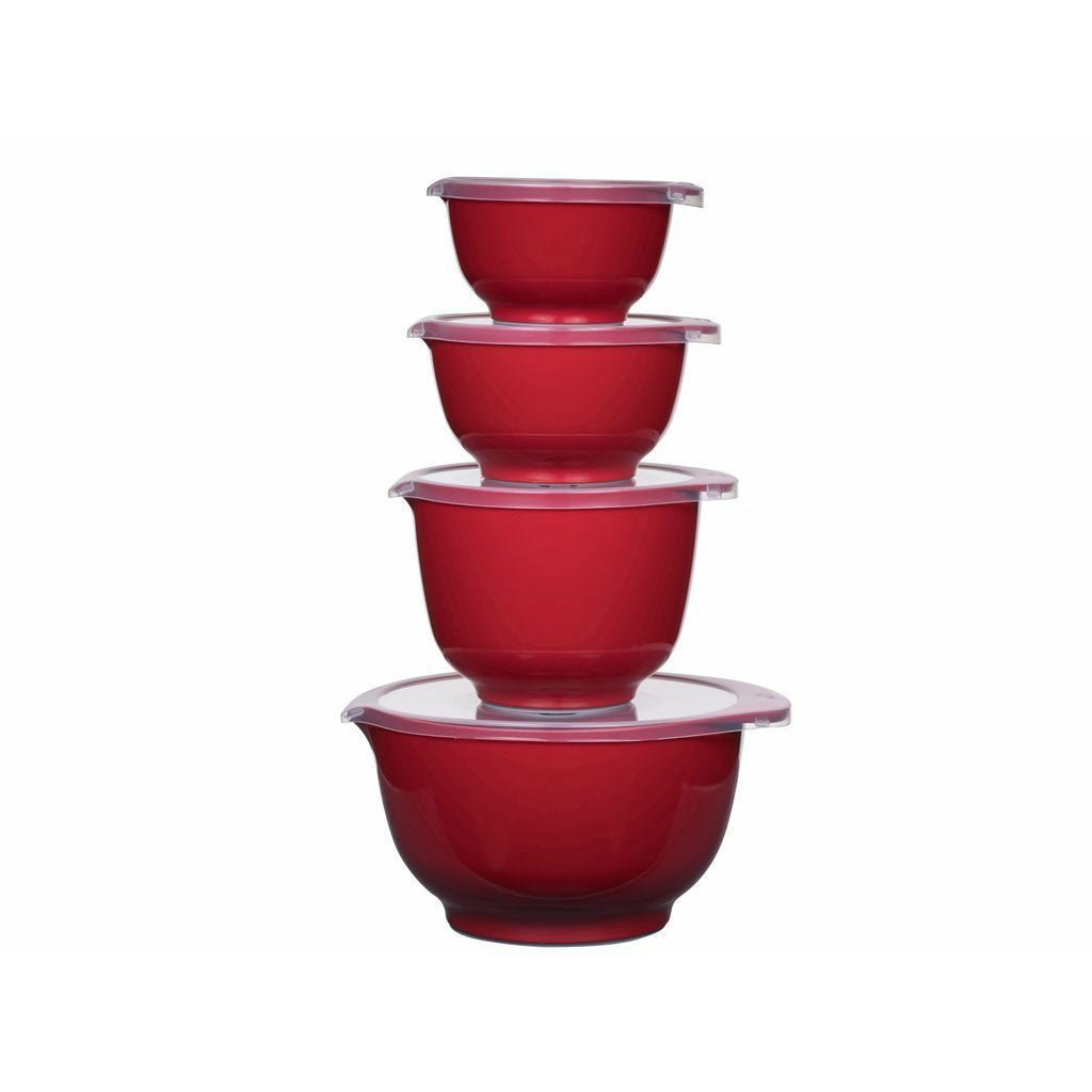 Rosti Margrethe Mixing Bowl Set Red, 8 Pieces