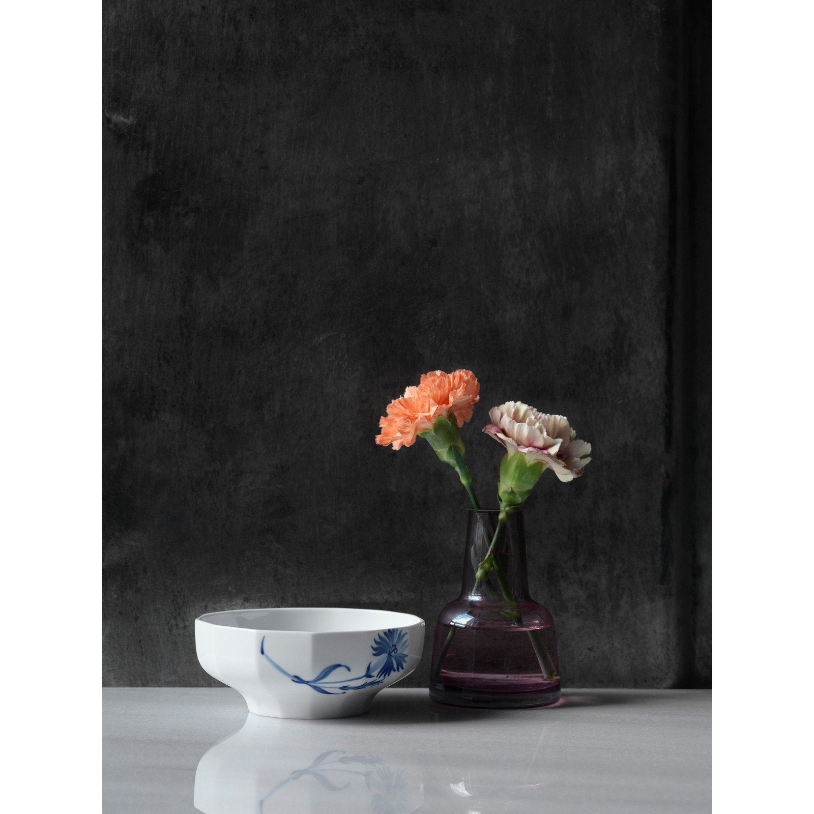 皇家哥本哈根Blomst碗芬芳康乃馨，14厘米