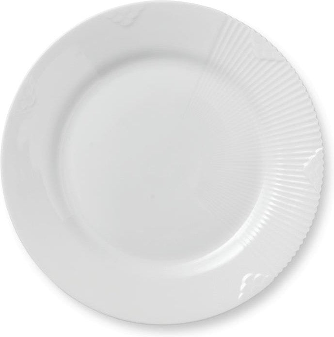 Royal Copenhague Elements White Plate, 22 cm