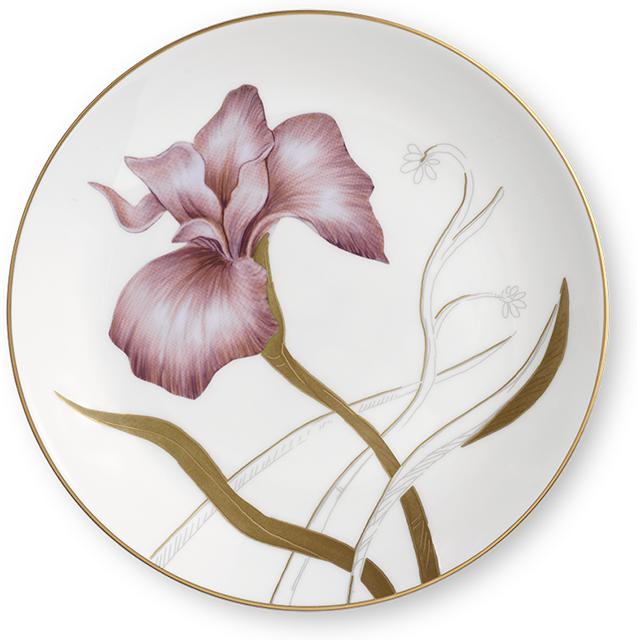 Royal Copenhague Flora Plate Iris, 19cm
