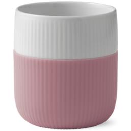 Royal Copenhagen Mug de contraste cannelé 33 CL, rose