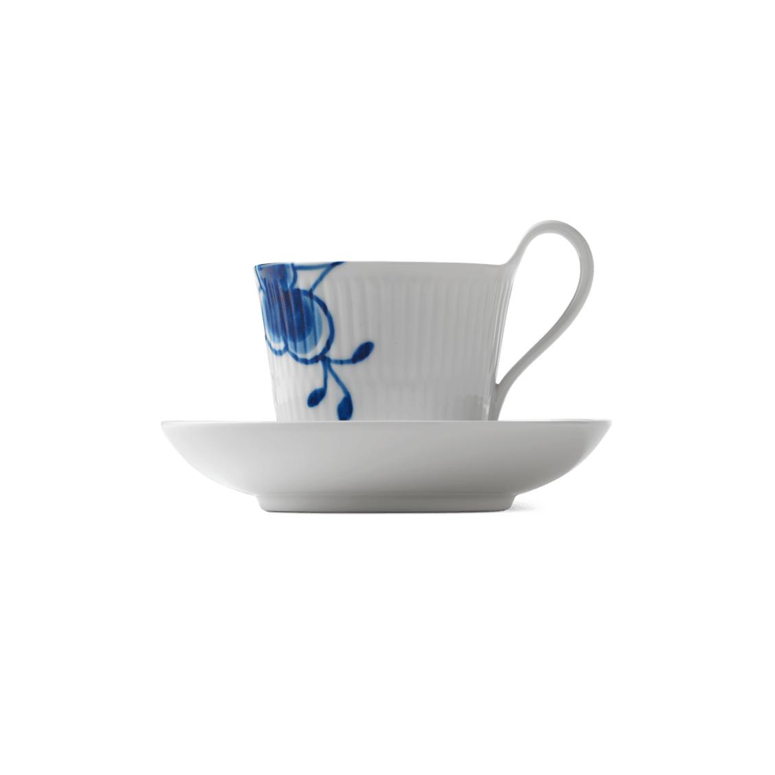 Royal Copenhagen Blue Fluted Mega Cup With Saucer, 25 Cl
