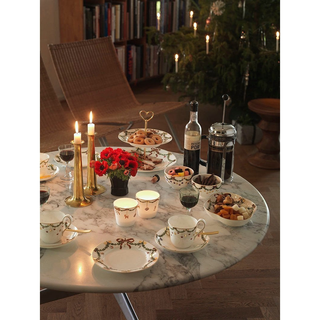 皇家哥本哈根星团凹槽圣诞美食碗30cl，2pcs。