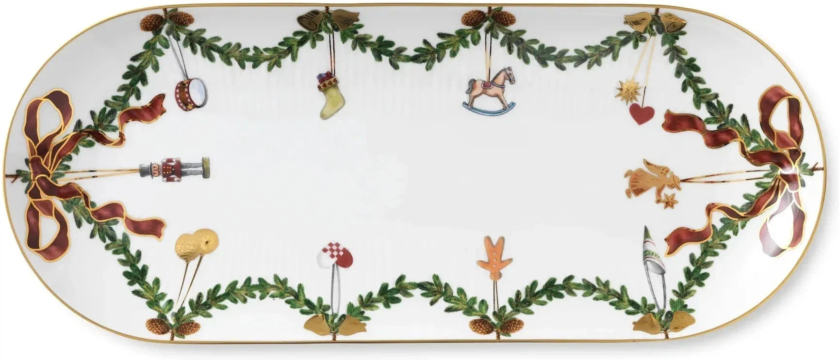 Royal Copenhagen Stjerner riflet juletskål 39 cm