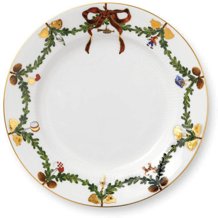 Royal Copenhagen Star Fluled Christmas Plate, 22 cm