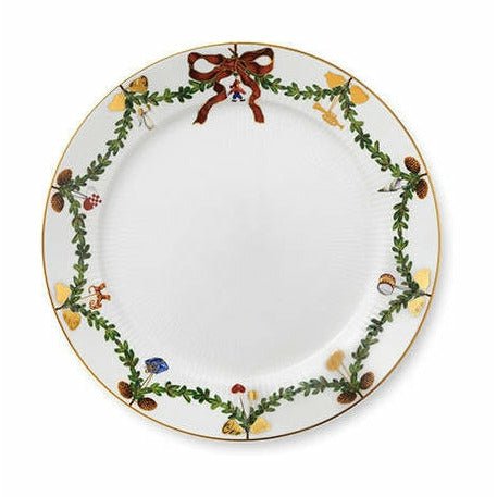 皇家哥本哈根星凹槽圣诞盘，27厘米