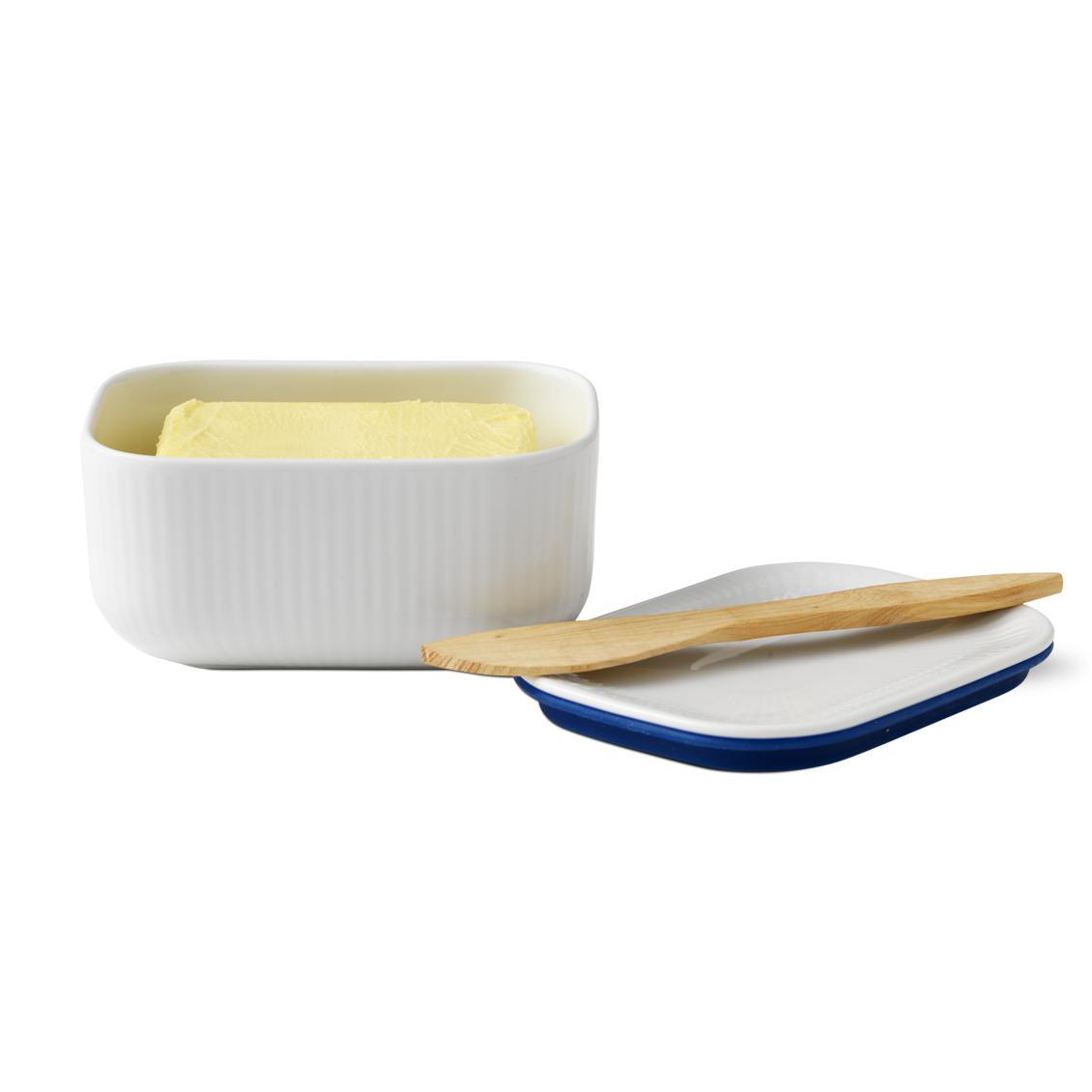 Royal Copenhagen White Fluted Butter Bowl