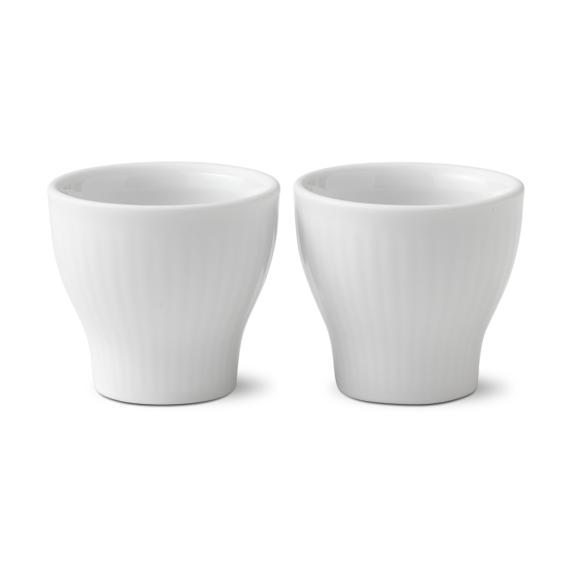 Royal Copenaghen White Abbated Ogg Cup, 2pcs
