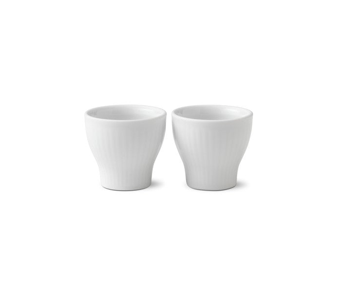 Royal Copenaghen White Abbated Ogg Cup, 2pcs