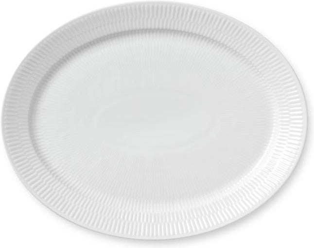 Royal Copenhagen White Flutsed Plate, 33cm