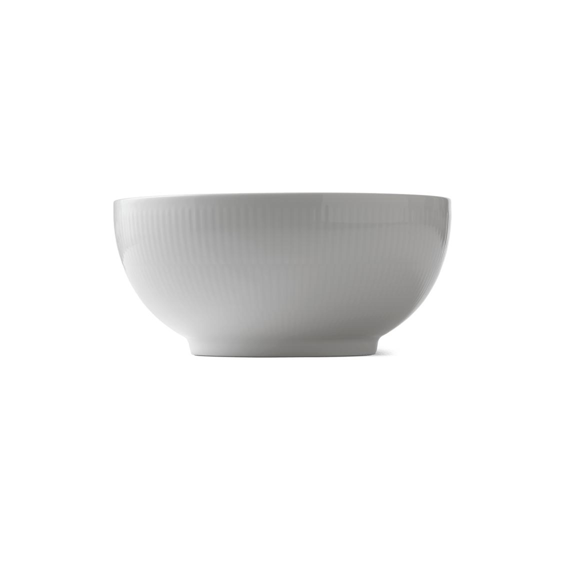 皇家哥本哈根白色凹槽碗，180CL