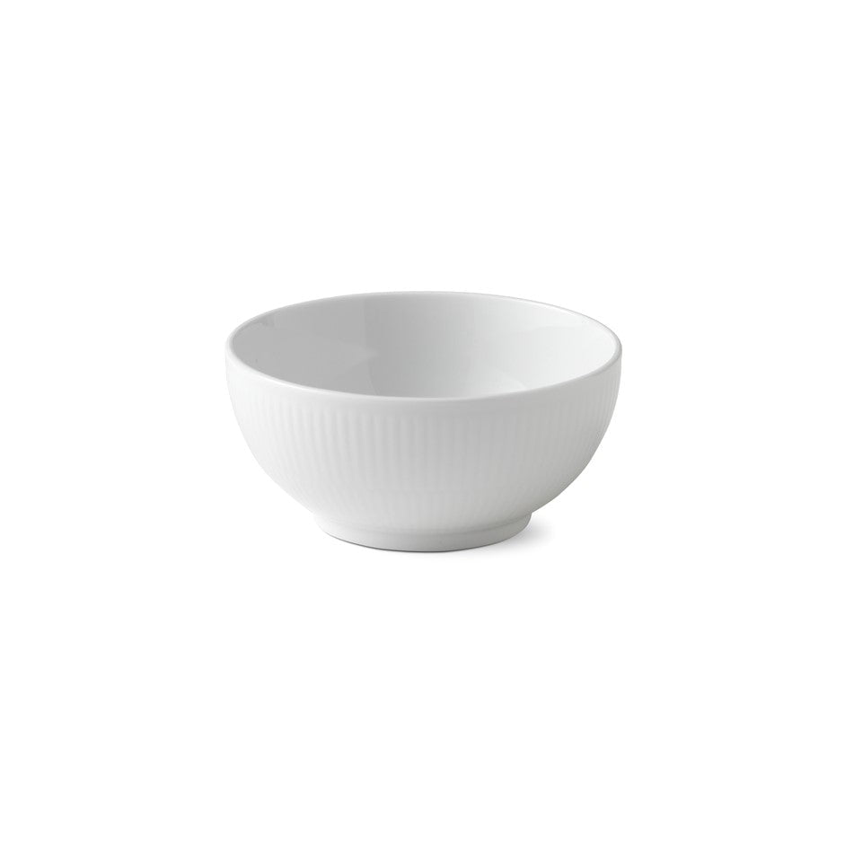 Royal Copenhagen White Flutsed Bowl, 47 CL