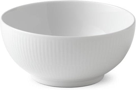 Royal Copenhagen White Flutsed Bowl, 73 CL
